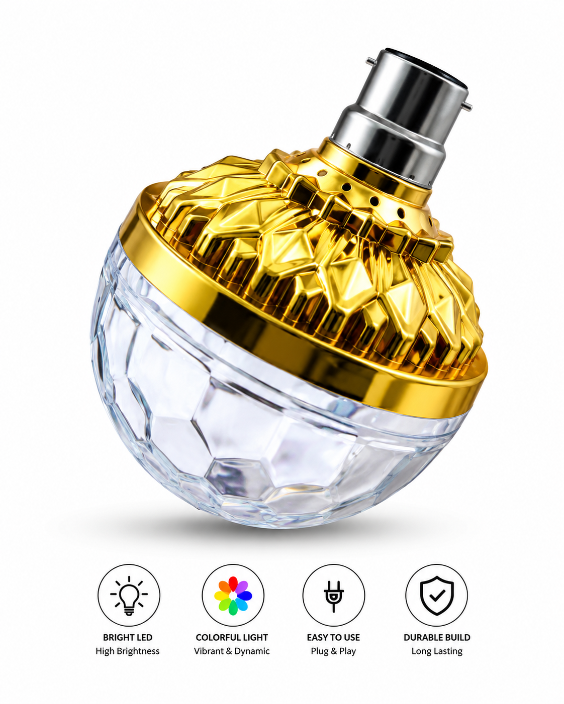 LED Disco Crystal Magic Bulb