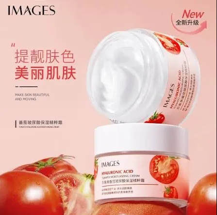 IMAGES Hyaluronic Acid Tomato Moisturizing Cream Hydrating Brightening Skin Tone Firming Face