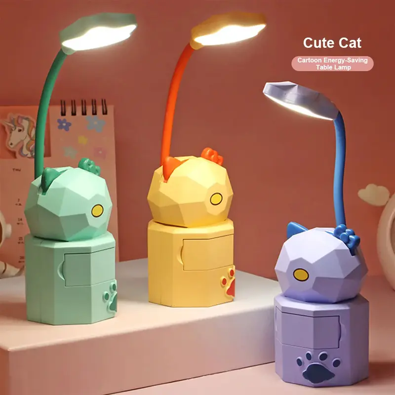 Book Lamp Rechargeable Bed Light Reading Light For Kids Mighty Bright Book Lights Kids Lamps for Bedrooms Girls,Kids Reading Light Cute Design USB Charging Warm Light 360 Degrees Gooseneck-D Shop