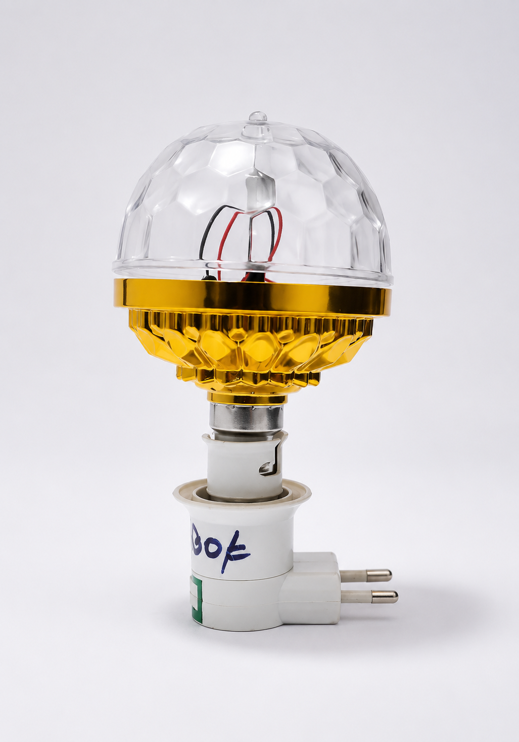 Crystal Glow Rotating LED Night Lamp