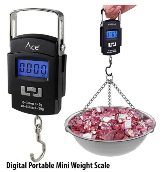 Digital Portable Weight Scale 50 Kg - Black Dhaka Shopping zone